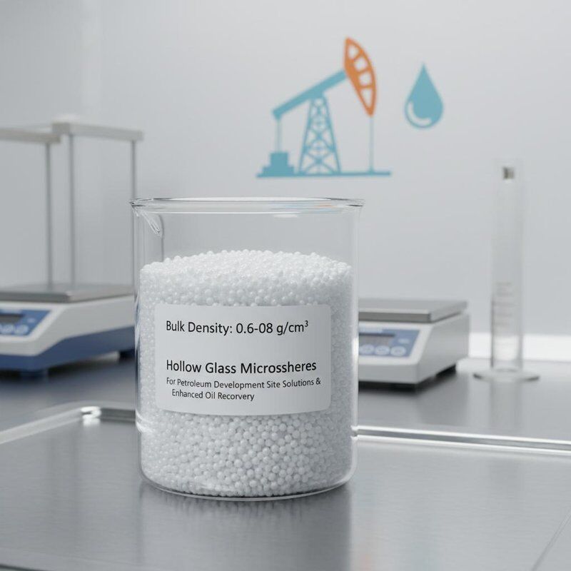 पेट्रोलियम विकास स्थल समाधान और तेल वसूली में सुधार के लिए होल ग्लास माइक्रोस्फीयर
